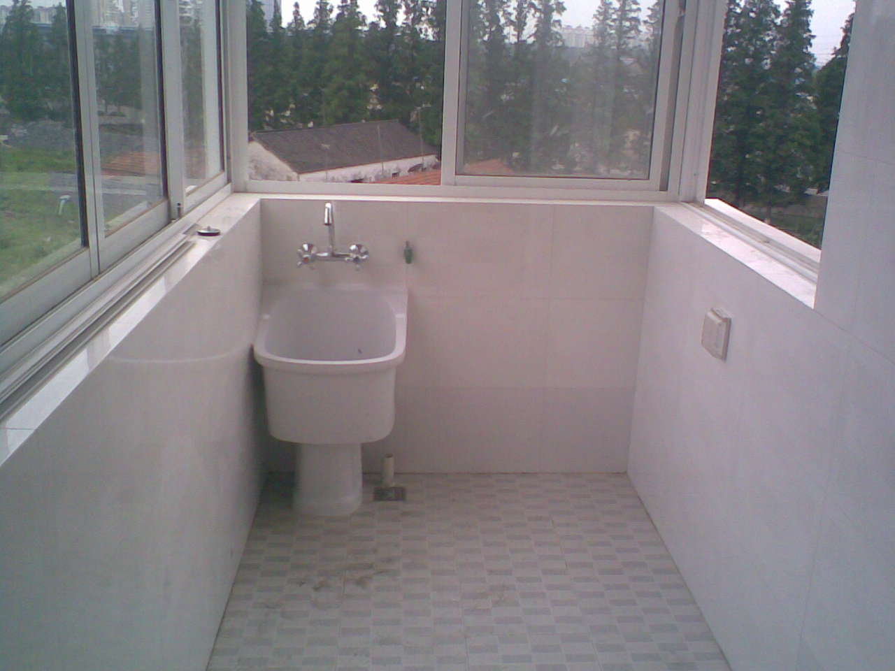 现代风格阳台洗手池效果图6装修图-土巴兔装修效果图