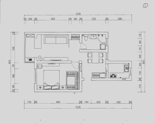 70平米两室一厅老公房 八零年代设计 我们的甜蜜小家