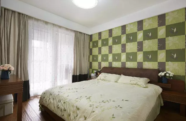 7.卧室里小清新的绿色墙纸让人眼前一亮，这个不错.tmp.png