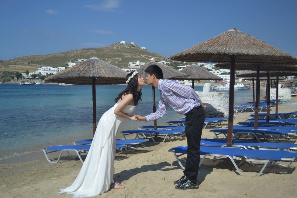希腊风婚纱_迪丽热巴希腊婚纱图片(3)